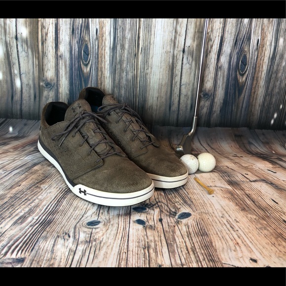 Under Armour Other - Under Armour Golf Shoes in Brown Suede size 13